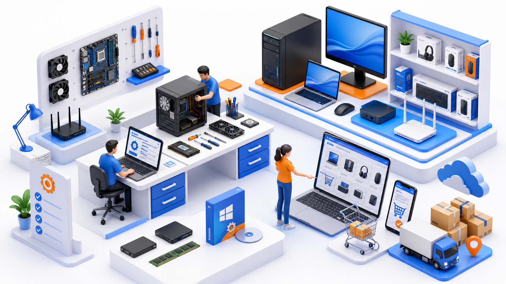 Hardware y tienda ESAMSoft
